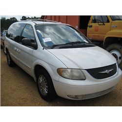 2003 CHRYSLER TOWN & COUNTY VAN, S/N 2C8GP64L43R112391, V6, A/T, ALL POWER, (DOES NOT RUN)