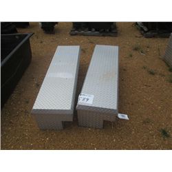 1 LOT (2) SIDE MTD ALUMINUM TOOL BOXES