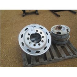 1 LOT (2) 22" ALUMINUM RIMS