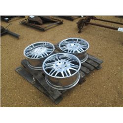 1 LOT (3) 20" CHROME RIMS