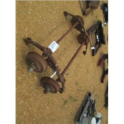 1 LOT (2) 5' TRAILER AXLES
