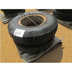 1 LOT (2) 10.2 TIRES & RIMS