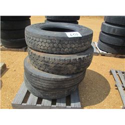 1 LOT (4) 11R22.5 TIRES