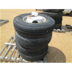 1 LOT (4) LT235/85R16 TIRES & RIMS