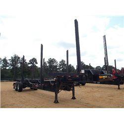 2013 PITTS T/A LOG TRAILER, S/N 5UYLP4024DP130928, 4 BOLSTER SPRING SUSPENSION, 425/65R22.5 TIRES, A