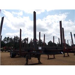 2007 HOMEMADE T/A LOG TRAILER, S/N AL07HM00X00025441, 4 BOLSTER, SPRING SUSP, 11R22.5 TIRES, STEEL D