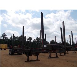 2000 MAGNOLIA T/A LOG TRAILER, S/N 1M9BA4221Y1435138, 4 BOLSTER, SPRING SUSPENSION, 11R24.5 TIRES ON