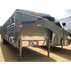2012 GOOSENECK 36' T/A LIVESTOCK TRAILER, S/N 16G563625CB066145, AIR BRAKE, 215/75R17.5 TIRES