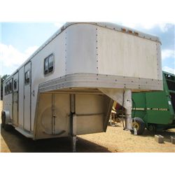 1989 FEATHERLITE 30' T/A GOOSENECK TRAILER, S/N 1T9H23209KA130121, LT235/85R16 TIRES (BILL OF SALE O