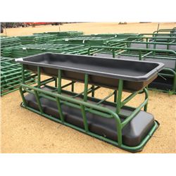 1 LOT (2) UNUSED 8' FEED BUNKS