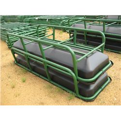 1 LOT (2) UNUSED 8' FEED BUNKS