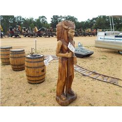 6' WOODEN INDIAN