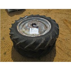 (1) LOT 2 11.2-28 TIRES & RIMS