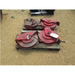 1 LOT (4) REELCRAFT REELS & HOSES