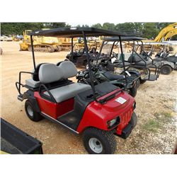 CLUB CAR GOLF CART, S/N X50824-912566, ELECTRIC, REAR SEAT, CHARGER