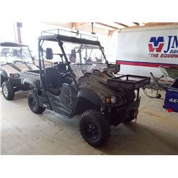 2014 BENNCHE BIG HORN 500 EFI 4X4 CART, S/N LWGMDTZ44EB001192, WINCH, FRONT & TOP GEAR RACK, METER R