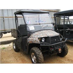 2014 BENNCHE BIG HORN 400 EFI 4X4 CART, LWGMDSZ16EB000433, WINCH, METER READING 5 HRS