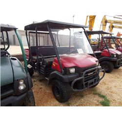 2007 KAWASAKI 3010 4X4 CREW CAB MULE, S/N JK1AFCJ117B517876