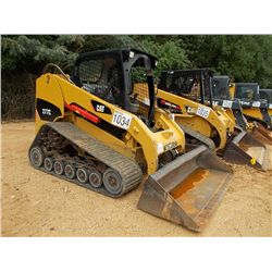 CAT 277C SKID STEER LOADER, S/N JWF01807 (08 YR) TRACK TYPE, GP BUCKET, CANOPY, METER READING 2,340 