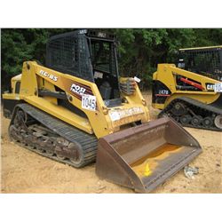 ASV RC85 SKID STEER LOADER, S/N RSF00440, TRACK TYPE, GP BUCKET, ECAB, METER READING 116 HRS