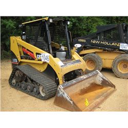 CAT 247B SKID STEER LOADER, S/N MTL01552 (05 YR) TRACK TYPE, GP BUCKET, CANOPY, METER READING 2,061 