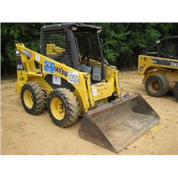 KOMATSU SK815T SKID STEER LOADER, S/N 00218, GP BUCKET, CANOPY, METER READING 1,266 HRS