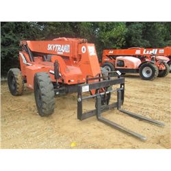 JLG SKYTRACK 8042 TELESCOPIC FORKLIFT, S/N 0160006883, 8,000# CAPACITY, CANOPY, METER READING 3,488 