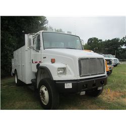 1999 FREIGHTLINER FL70 SERVICE TRUCK, S/N 1FV2HJBA8XHB16711, 3126 250HP CAT ENG, 8LL TRANS, SERVICE 