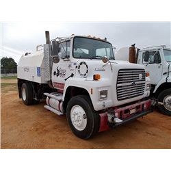 1995 FORD L8000 S/A WATER TRUCK, S/N 1FTXR82E1SVA59950, FORD DIESEL ENG, 5 SPD TRANS, DIVERSIFIED FA