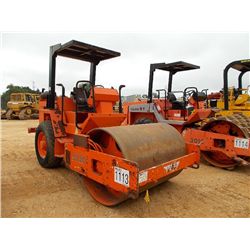 HAMM 2320D VIBRATORY ROLLER, S/N 37332, 66" DRUM, CANOPY, METER READING 3,090 HRS