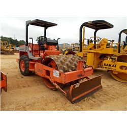 HAMM 3012 VIBRATORY ROLLER, S/N 40553, 66" PADFOOT DRUM, CANOPY, BLADE, METER READING 3,102 HRS