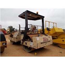 INGERSOLL RAND DD110 TANDEM ROLLER, S/N 5216SCC, 78" DRUMS, VIBRATORY, CANOPY, METER READING 7,031 H