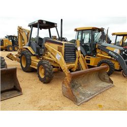 CAT 416B 4X4 LOADER BACKHOE, S/N 8SG03322, EXTENDAHOE, GP BUCKET, CANOPY, METER READING 9,119 HRS