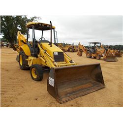 NEW HOLLAND LB75B LOADER BACKHOE, S/N 031034770, GP BUCKET, CANOPY, METER READING 4,050 HRS