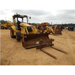 KOMATSU WB140-2 4X4 LOADER BACKHOE, S/N 21048, GP BUCKET, FORKS, 24" HOE BUCKET, CANOPY, METER READI