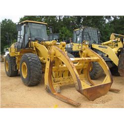 CAT 950H WHEEL LOADER, S/N K5K02732 (09 YR) WICKER FORKS W/TOP CLAMP, ECAB W/AIR, 23.5R25 TIRES