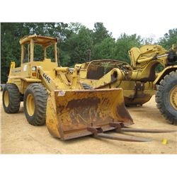 JOHN DEERE 444E WHEEL LOADER, S/N 000681, GP BUCKET W/ FORKS, CANOPY, 17.5-25 TIRES