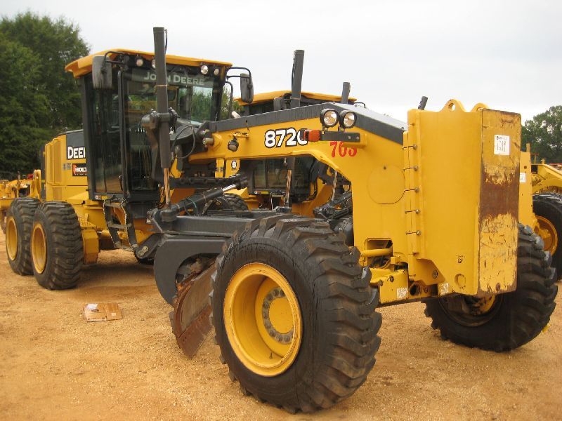 JOHN DEERE 872G MOTOR GRADER, S/N 624885, 14' HYD MOLDBOARD W/TIP ...