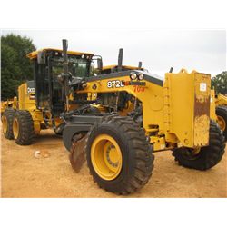 JOHN DEERE 872G MOTOR GRADER, S/N 624885, 14' HYD MOLDBOARD W/TIP CONTROL, PUSHBLOCK, REAR RIPPER, E