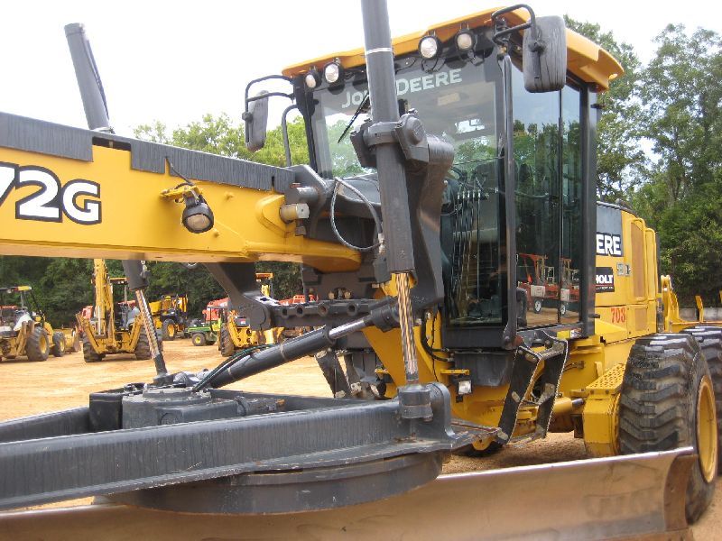 JOHN DEERE 872G MOTOR GRADER, S/N 624885, 14' HYD MOLDBOARD W/TIP ...