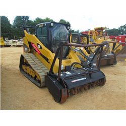 CAT 289C GRINDER, S/N JMP01159, (10YR) TRACK TYPE, BRADCO MAGNUM 165 MULCHER, 60" CARBIDE TIP, HIGH 