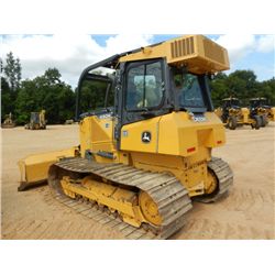 JOHN DEERE 650K LGP CRAWLER TRACTOR, S/N 225961 (12 YR) 6 WAY BLADE, SWEEPS, ECAB W/ AIR, METER READ