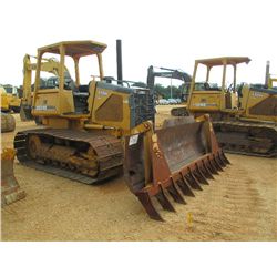 JOHN DEERE 650H LGP CRAWLER TRACTOR, S/N 895173 (01 YR) 6 WAY BLADE, ROOT RAKE, CANOPY, METER READIN