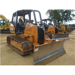 CASE 650L WT CRAWLER TRACTOR, S/N NBDC60067 (10 YR) 6 WAY BLADE, CANOPY W/ SWEEPS & SCREENS, METER R