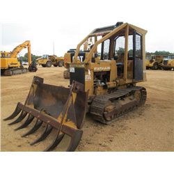 FIAT ALLIS FD5 CRAWLER TRACTOR, S/N 200424, 6 WAY BLADE, RAKE, CANOPY, METER READING 2,957 HRS