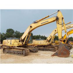 KOMATSU PC300LC-7LC HYDRAULIC EXCAVTOR, S/N A80377, 10'-9" STICK, 60 " BUCKET, ECAB W/ AIR, METER RE