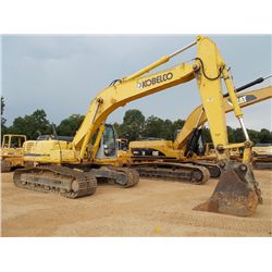 KOBELCO SK250LC HYDRAULIC EXCAVATOR, S/N LL09U1057 (05 YR) 10' STICK, 36" BUCKET, ECAB W/ AIR, METER
