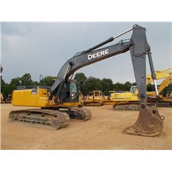 JOHN DEERE 210G LC HYDRAULIC EXCAVATOR, S/N 520332 (12 YR) 9' - 8" STICK, 42" BUCKET, ECAB W/ AIR, M