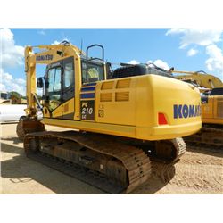 KOMATSU PC210LC-10 HYDRAULIC EXCAVATOR, S/N 10115 (13 YR) 9'9" STICK, 48" BUCKET, THUMB, ECAB W/AIR,