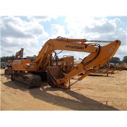 HYUNDAI 210LC-3 ROBEX HYDRAULIC EXCAVATOR, S/N EM01FH11323, 9'-6" STICK, 42" BUCKET, ECAB W/AIR, MET